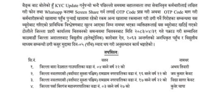 कर्मचारीलाई लक्षित गरेर अनलाइन ठगी गर्ने समूहका चार जना पक्राउ