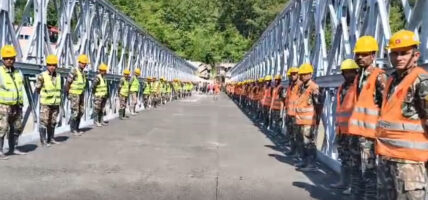 भोटेकोशी बाढीले बगाएको बेत्रावती पुल पुनर्निर्माण: यातायात सुचारु