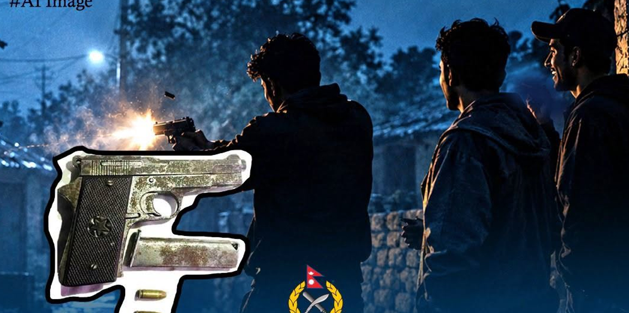 पेस्तोलबाट गोली चलाउने तीन जना पक्राउ, हतियार र दुई राउन्ड गोली बरामद पेस्तोलबाट गोली चलाउने तीन जना पक्राउ, हतियार र दुई राउन्ड गोली बरामद