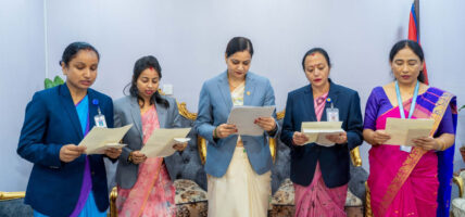 नर्सिङ परिषद्का चार नवनियुक्त सदस्यले लिए पद तथा गोपनीयताको शपथ