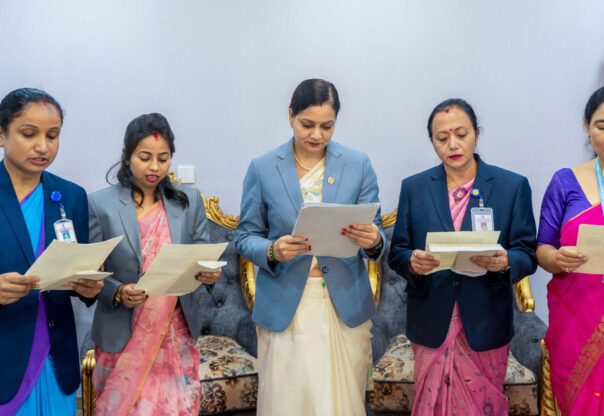 नर्सिङ परिषद्का चार नवनियुक्त सदस्यले लिए पद तथा गोपनीयताको शपथ